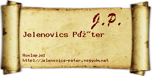 Jelenovics Péter névjegykártya